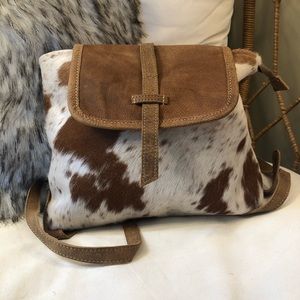 Cowhide/leather backpack